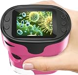 BEBANG 1000X Handheld Digital Microscope 4K 2.0in Screen Kids Pink