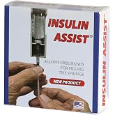 Insulin Assist Insulin Vial Holder for Syringe Filling, Hands-Free Diabetes Injection Aid for Easy Accurate Insulin Draws, Ideal for Arthritis, Tremors and Limited Dexterity