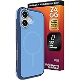 ZAGG Sedona Snap Case for iPhone 17 - Blue Royal Ember, Drop Protection (13ft/4m), Graphene-Reinforced Multi-Layer Protection, MagSafe Phone Case with Impact-Absorbing Bumpers, Slim & Lightweight