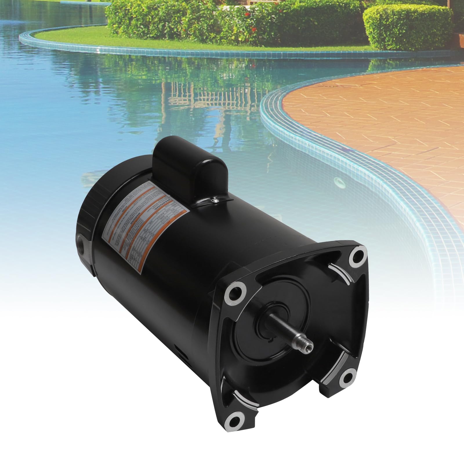 KAVIUS B2853 Pool Pump Motor 1 HP Up Rated Square Flange P56Y Frame 1. ...