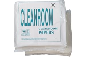 GLTL 9''x9''(Pack of 400) Clean Room Wiper, Highly Absorbent Fabric for LCD PCB Cleanroom Wipe, Lab, Electronics, SMT Electronics Factory, Printing and Semiconductor Industries