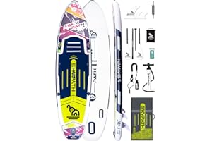 SKYPATH Inflatable Stand Up Paddle Board,10'6''*32''/11'*34'' Ultra-Light SUP Board,Blow Up Paddle Board, Wide Stable Family Board for Youth & Adults of All Skill Levels with Full Set of SUP Board Accessories