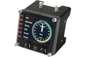 Logitech G Pro Flight Instrument Panel (Black) (Renewed)