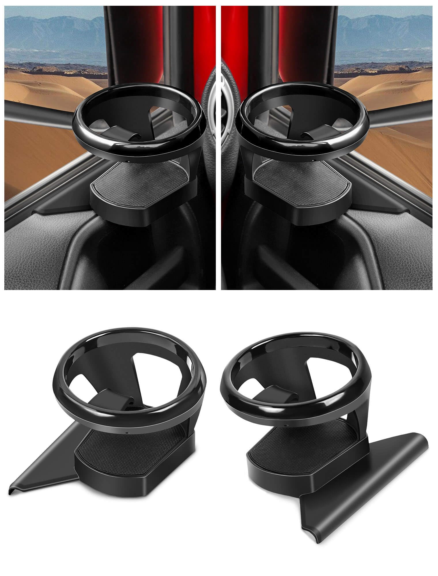 Photo 1 of *USED*
Savadicar Front Door Cup Holder Compatible with 2011-2018 Jeep Wrangler JK JKU, Supports Cup & Bottles Up to 30 oz Size, Extension Accessories for Jeep Door, 2 PCs