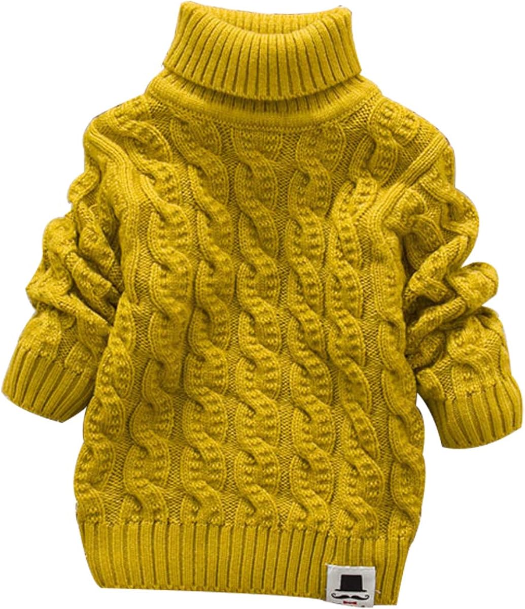 MODNTOGA Baby Boys Girls Turtleneck Sweaters Long Sleeves High Collar
