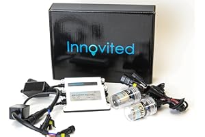 Innovited Premium 55W Xenon Replacement Bulb with Ballast - H4 9003 8000K