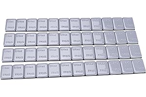YIZBAP Wheel Weights Gray 1/4oz, 72 oz/Box, 288pcs, with Strong Black Adhesive. 0.25 Ounce Stick on Wheel Weights for Cars, Trucks, SUVs, Motorcycle and Others