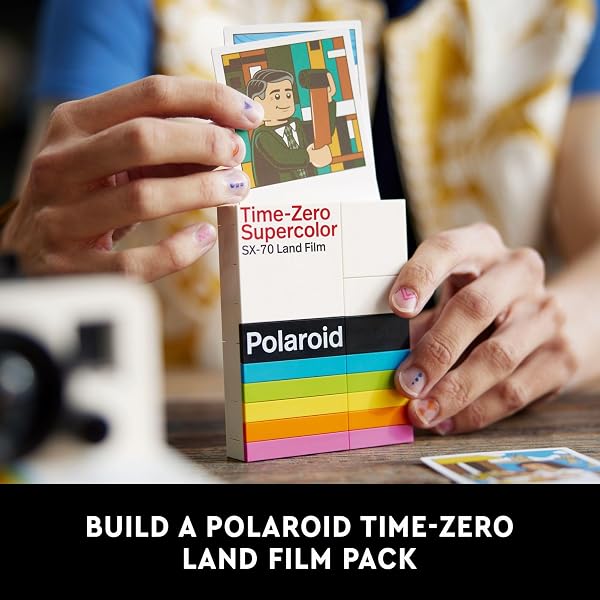 LEGO IDEAS POLAROID ONESTEP SX-70 BUILDING SET FOR ADULTS – VINTAGE POLAROID MODEL DIY CRAFT KIT, AGES 18+ – GIFT FOR BIRTHDAYS – 21345