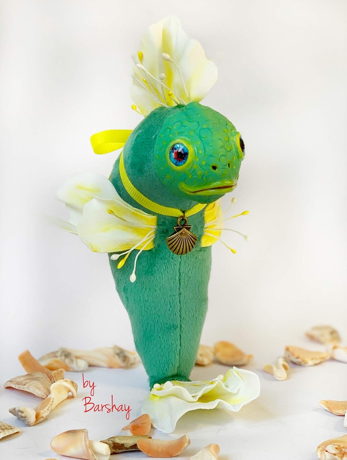 Flower Fish doll Fantastic fish plant creature toy Polymer
