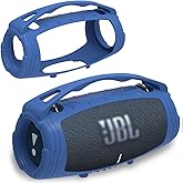 JCHPINE Silicone Cover Case for JBL Xtreme 3 Portable Bluetooth Speaker, Protective Skin Holder for JBL Xtreme 3 Portable Bluetooth Speaker Accessories (Only Case)(Blue)