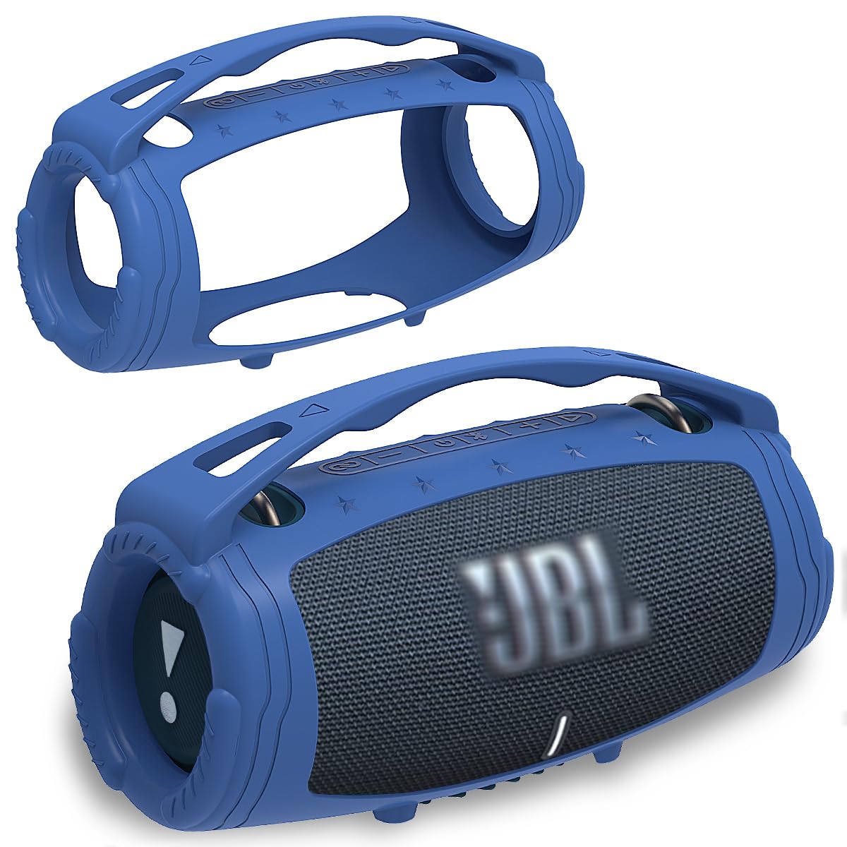 Photo 1 of JCHPINE Silicone Cover Case for JBL Xtreme 3 Portable Bluetooth Speaker, Protective Skin Holder for JBL Xtreme 3 Portable Bluetooth Speaker Accessories (Only Case)(Blue)
