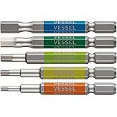 VESSEL Single End GO-SAI Bit [No.GS5P-31] (Assorted 5PC Set) (Japan Import)