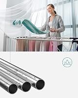 Songmics 2-Level Stainless Steel Clothes Airer with Height Adjustable Wings view 8