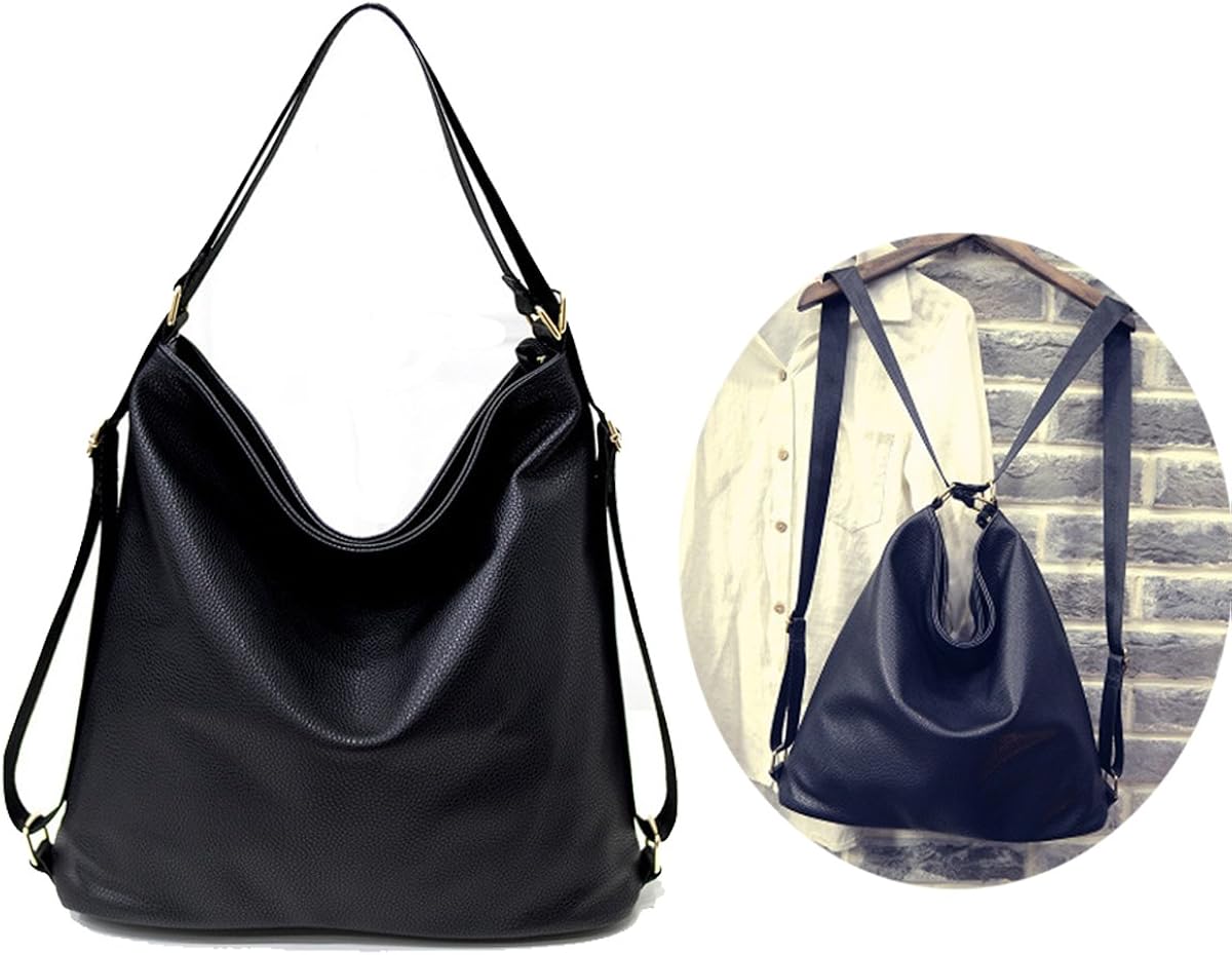 black leather hobo bag with zipper