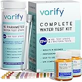 17 in 1 Premium Drinking Water Test Kit - 100 Strips + 2 Bacteria Tests - Home Water Quality Test - Well and Tap Water - Easy