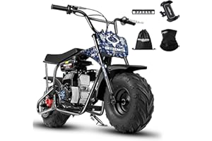 Oryxearth 105cc 4-Stroke Dirt Off Road Trail, 28mph, Gas Powered Mini Bike with Automatic Transmission and Pull Start for Adult and Teens, Weight Support 185 LBS