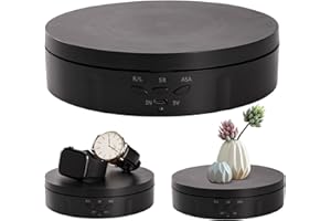 GOHASPW Rotating Display Stand Black 5.7 Inch Turntable Stand Spinning Stand for Product Shows