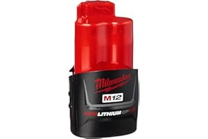 Milwaukee 48-11-2401 Genuine OEM M12 REDLITHIUM 12 Volt 1.5 Amp Compact Lithium Ion Battery with Overload Protection for Cordless Power Tools