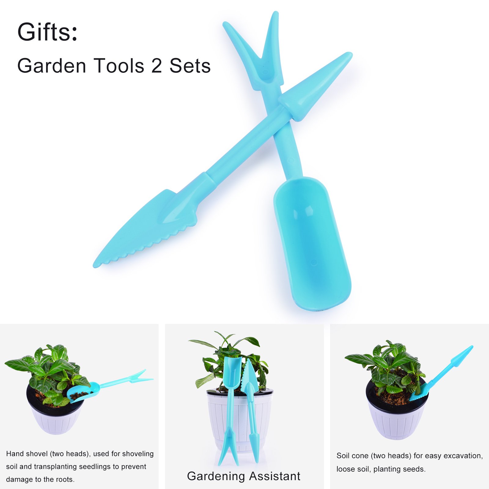 MIXC LED Grow Lamp Light, 18W USB Dimmable Indoor Plant Growing Light with 5-Level Brightness 3/6/12H Timer Adjustable 360 Degree Gooseneck for Seedling Tray Succulent Gardening Plants