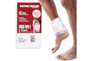 Rapid Relief Instant Hot Pack, Self-Adhering Wrap for Sore Joints, Muscle Pain and Tension Relief