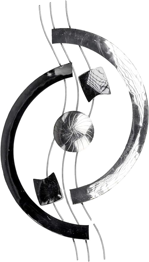 Formano Extravagante Wanddeko Industrie Design Metall Bild Schwarz Silber Wandbild Moderne Wanddekoration 66x42cm Amazon De Kuche Haushalt