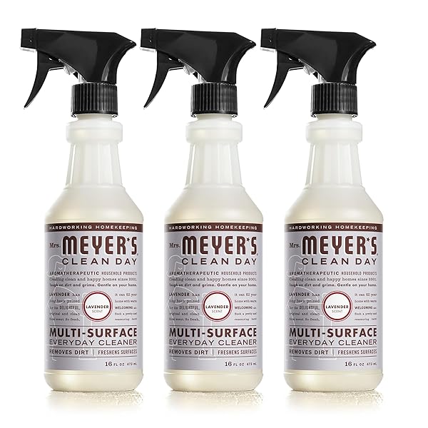 MRS. MEYER’S CLEAN DAY MULTI-SURFACE EVERYDAY CLEANER, CRUELTY FREE FORMULA, LAVENDER SCENT, 16 OZ- PACK OF 3