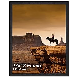 A PLUS MAX 14x18 Picture Frame, Black Engineered