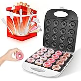 DSP Mini Donut Maker | Non-Stick, 2 Inch, 16 Donuts, Cool-Touch