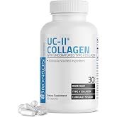 Bronson UC-II Undenatured Type II Collagen Joint Support, 30 Capsules | 40 mg UC-II Standardized Cartilage, 10 mg Total Collagen, Clinically Studied, Once-Daily