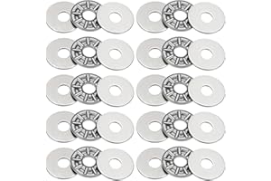 PATIKIL AXK0619 Thrust Needle Roller Bearings 6x19x4mm, 10 Pcs Chromium Steel Needle Roller Thrust Bearing with Washers for Conveyor Systems Machine Tools, Silver