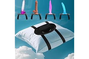 Suction Cup Dildo Mount-47.3in Adjustable Straps Sex Saddle for Hands-Free Play on Pillow, Dildos Holder Female Sex Toys for 