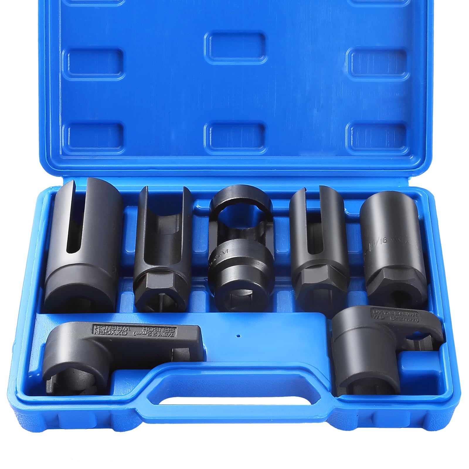 Photo 1 of **MISSING ONE** NYXOVA 7PCS Oxygen Sensor Socket, Universal O2 Sensor Removal & Installation Tool Kit with 22mm, 27mm, 29mm Sockets for All Vehicles, Automotive O2 Oxygen Sensor Socket Offset Wrench Remover Tool