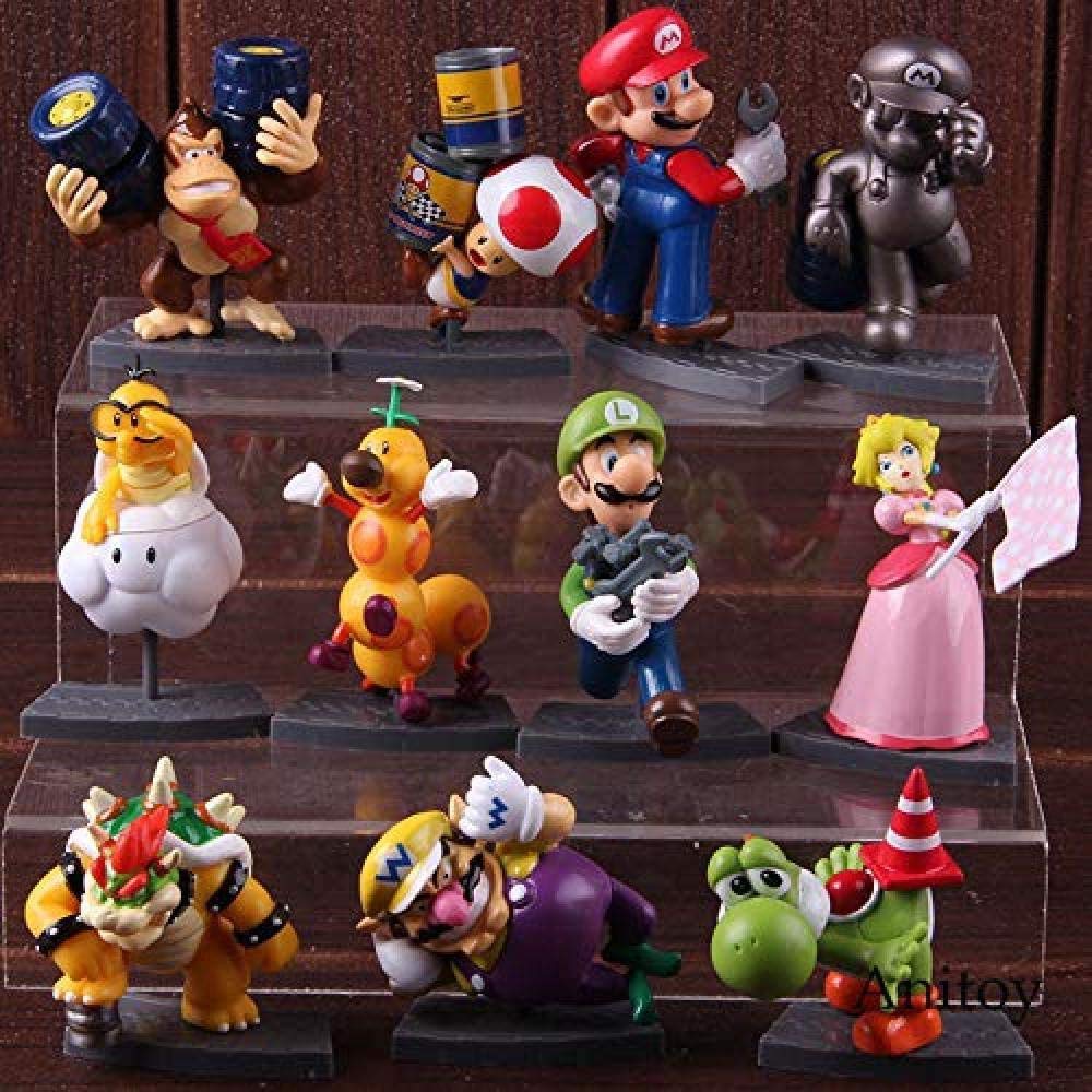 Mario Brothers Super Mario Luigi Peach Toad Yoshi Bowser Wario