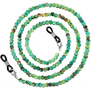 FdcZeyxior Beaded Glasses Chain Sunglasses Chain, Eyeglasses Strap | Reading Glass Lanyard for Women Stylish