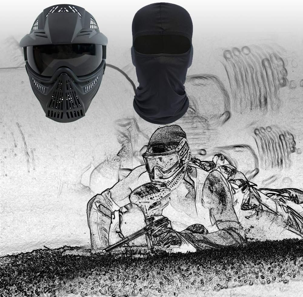 VLIKE Tactical Paintball Goggles Mask Airsoft Masks CS Training Tactical Goggles Adult Mask for Man Woman : Sports & Outdoors