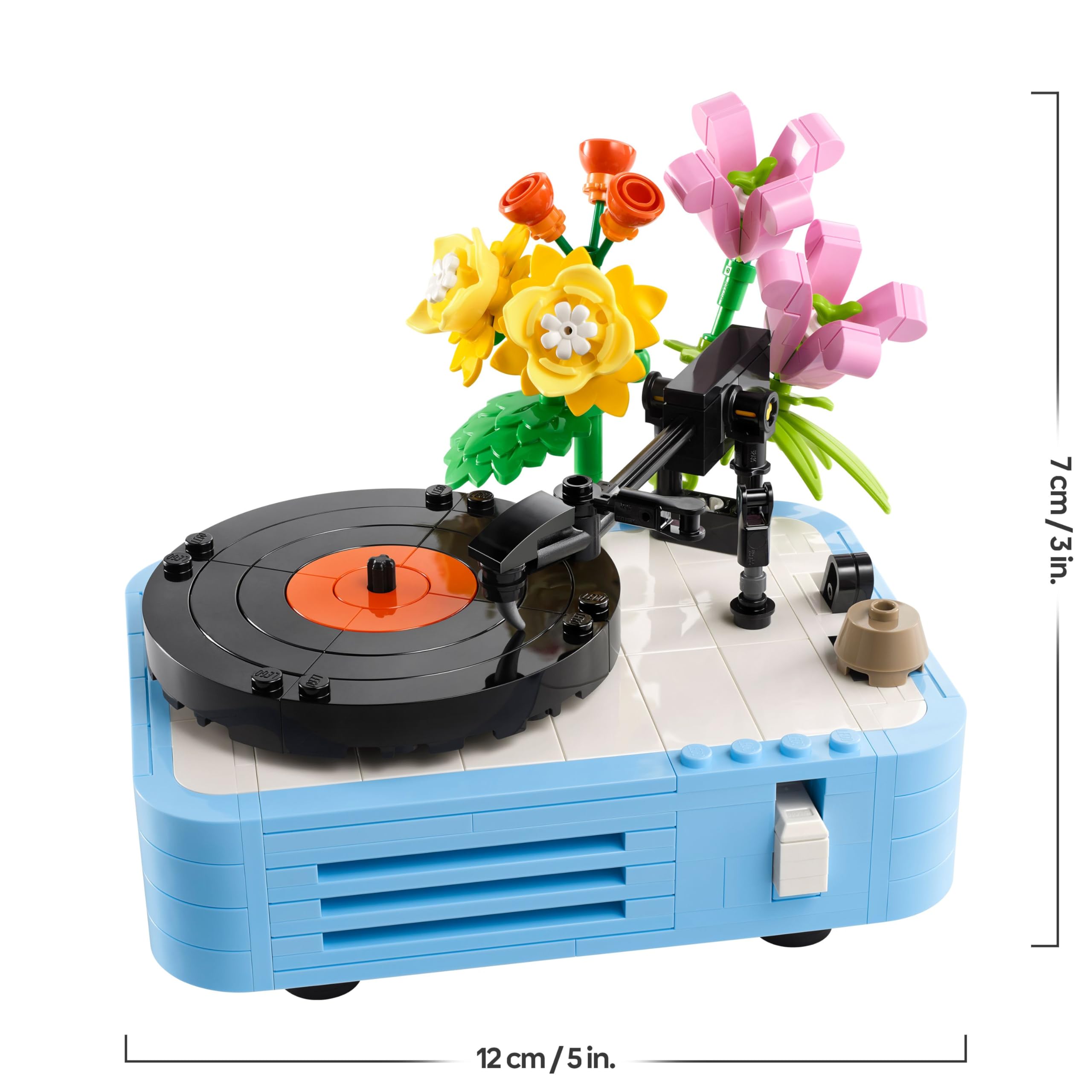 LEGO Creator 3in1 Record Player with Flowers Building Toy - Rebuilds Into a Radio Model or Microphone - Music Toys for 8+ Year Old Girls & Boys - Creative Gift Idea - 31172 8