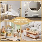 Mokani 360 Rotating Makeup Organiser 3-Tier Spinning Cosmetic Stand view 7