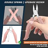Wellehomi Podiatrist Toenail Clippers Set Thick Ingrown Nails Pink view 4