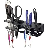 SINNNBLE Fishing Tool Holder for Boat, Fishing Tool Organizer, Fishing Boat Accessories, Pliers, Knives, Lures Holder for Boat (Black)
