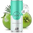 100 100% Coconuts Pure Coconut Water- 11 fl oz cans, 12 Pack w/ Natural Electrolytes & B Vitamins- Low Calorie Fresh Coconut Drink- NonGMO, Vegan, Naturally Sweet, No Sweeteners