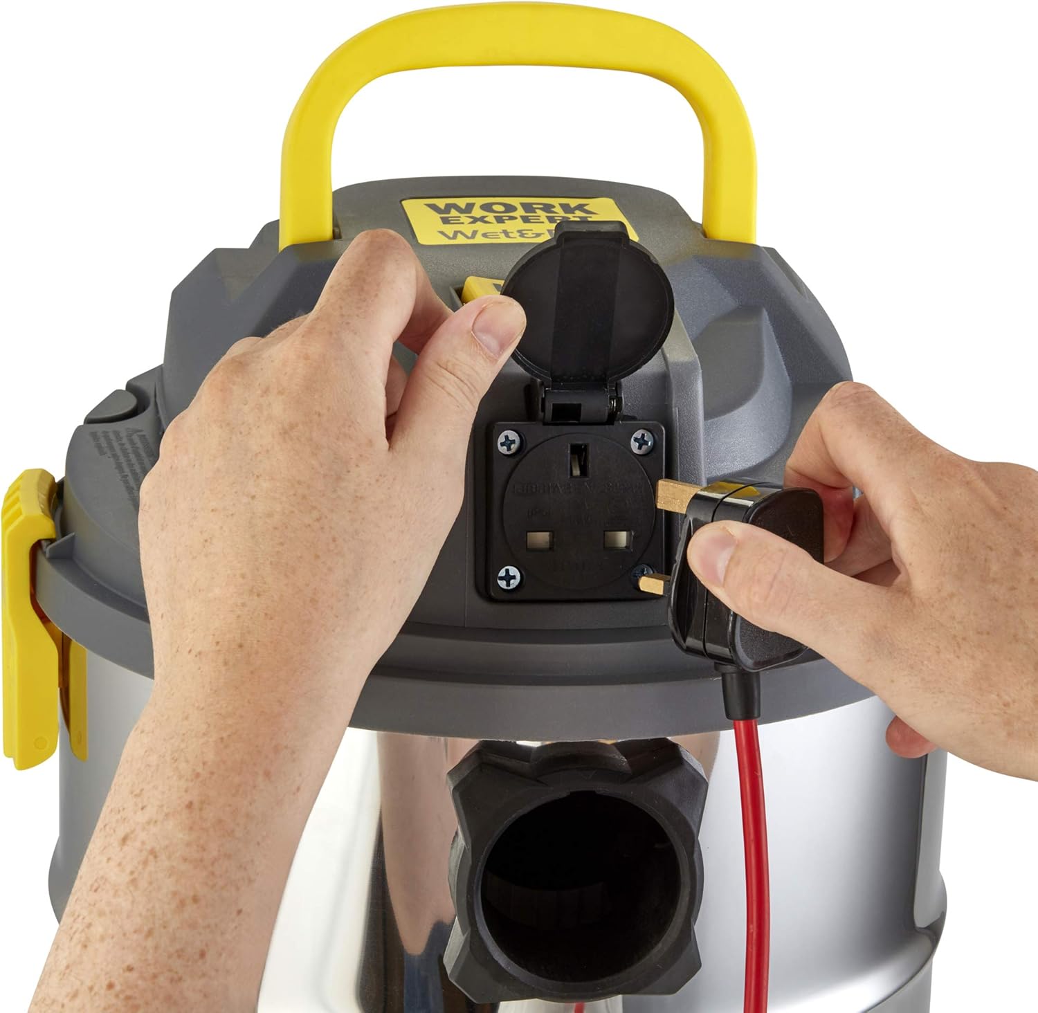 Super Saturday Work Expert Bagless Wet And Dry Vacuum Cleaner With 240V Power Socket 3 In 1 DIY Super Saturday Work Expert Bagless Wet And Dry Vacuum Cleaner With 240V Power Socket 3 In 1 DIY