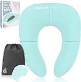 Jool Baby Folding Travel Potty Seat for Girls Aqua Fits Most Toilets view 1