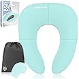 Jool Baby Folding Travel Potty Training Seat for Toddlers, Fits Round & Oval Toilets, Non-Slip Suction Cups, Includes Free Tr