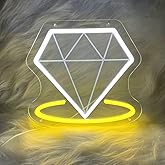 USB-Powered Diamond Beach Wave LED Night Light for Man Cave, Bedroom, Wedding, Living Room, Party, Bar - Adjustable Brightness Glowing Neon Sign