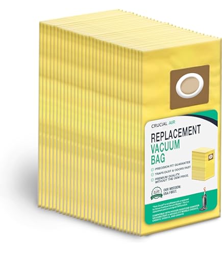 Lot De 10 Sacs Aspirateur Hoover HushTone - Filtration Allergènes - Pour Aspirateurs Verticaux Hoover - Modèle AH10243