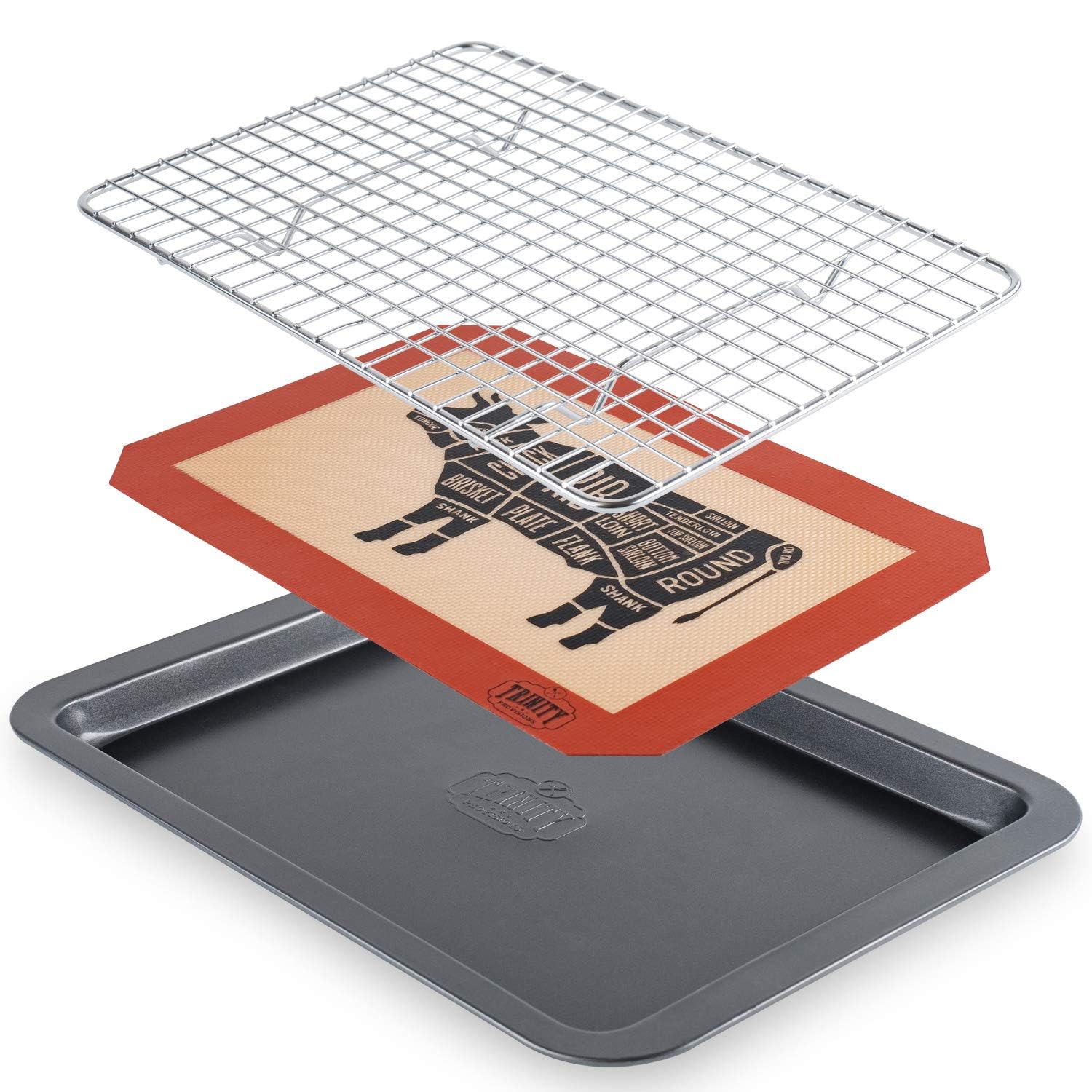 Trinity Provisions Meat Resting Pan - With Wire