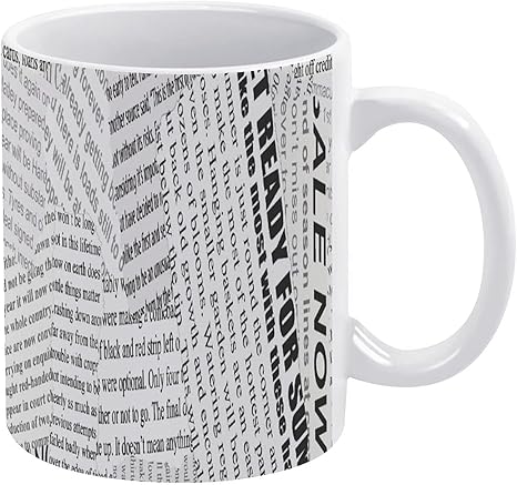 Amazon Co Jp マグカップ 新聞の見出し マグカップ コーヒーカップ コップ プリント 個性 使いやすい 容量0 33lタイプ おしゃれ 耐熱 繰り返し使用可能 仕事用 贈り物 ギフト食器 グッズ ホーム キッチン