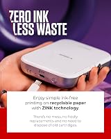 Canon Zoemini 2 Portable Photo Printer Pearl White Bluetooth 5.0 Type-C Fast view 5