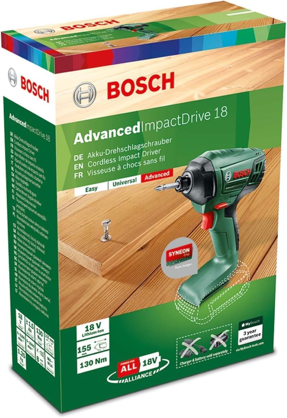 Bosch Akku Drehschlagschrauber AdvancedImpactDrive 18 (ohne Akku, 18 Volt System, im Karton) 7