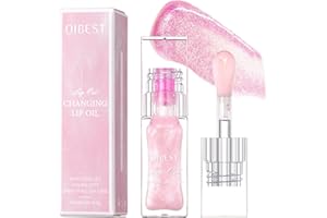 LINGYUN Cosmetics Color Changing Lip Oil, Magic Big Brush Color Changing Lip Oil, Warm Change Moisturizing Lip Gloss, Long Lasting Nourishing Lip Glow Oil Non-sticky Primer Lip Tint(1 Pcs)